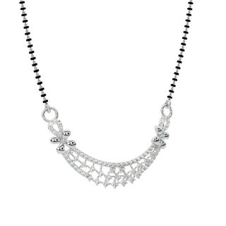 Orel Round Diamond Mangalsutra With Chain